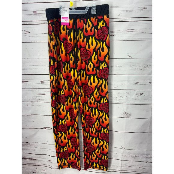 Way To Celebrate Valentine's Day Light My Fire Black Soot Flames Men's Size Smal - Picture 2 of 9